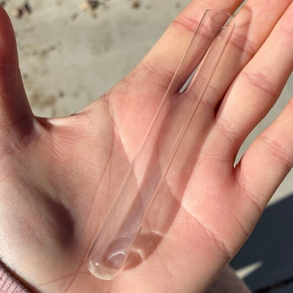 Vintage Hand Turned Wood Single Bud Vase Oregon Myrtlewood with Glass Insert GUC - Picture 7 of 10